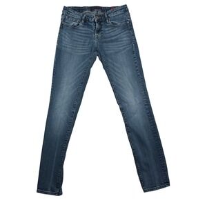 Cult of Individuality Teaser Skinny Jeans Sz 28 Blue Low Rise Medium Wash